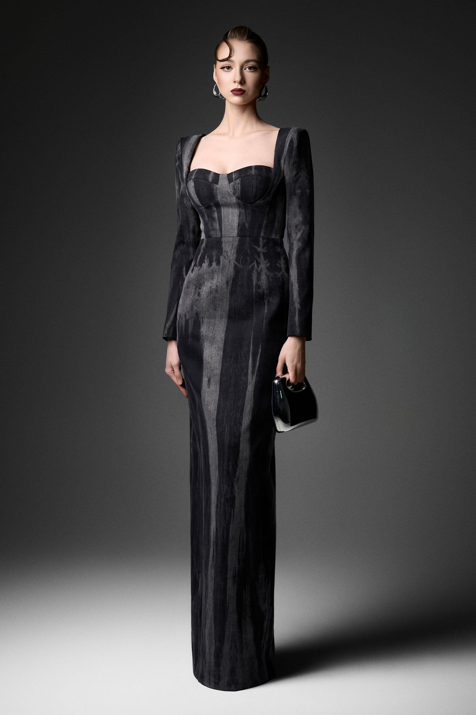 Women's Novae Sheath Maxi Dress Slate Black XXS/XS/S/M/L/XL/XXL/Customize MEAN BLVD