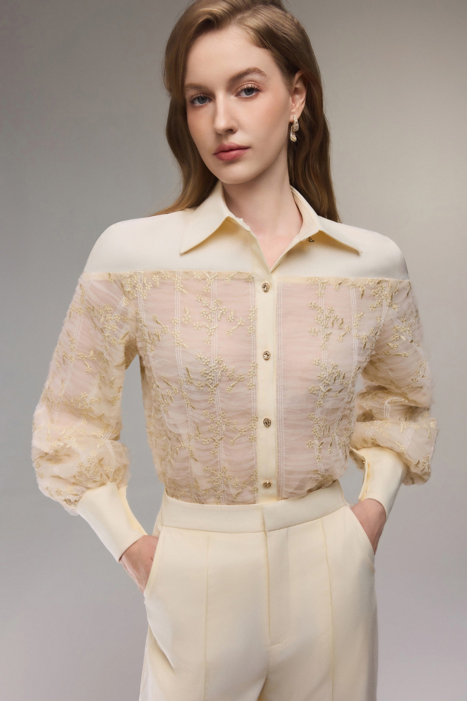 Nuage Bishop Sleeve Shirt - MEAN BLVD