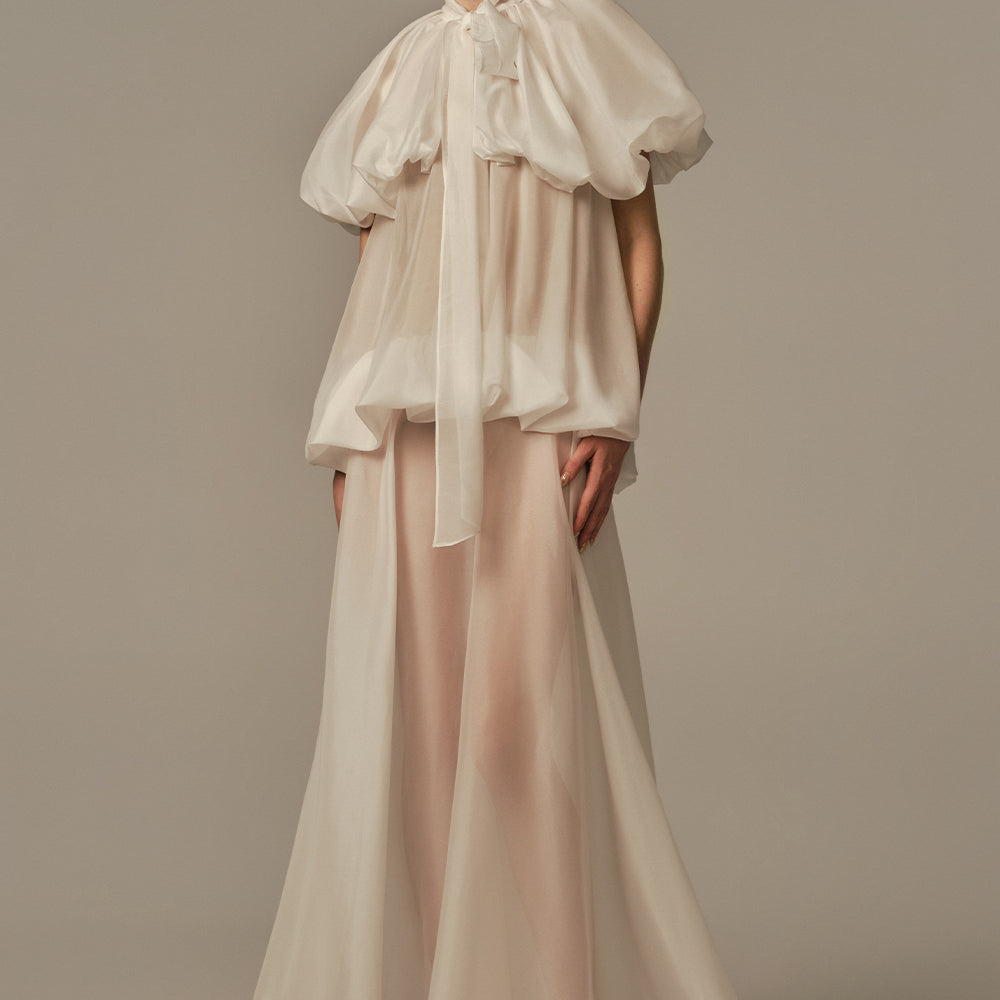 Nuage Draped Maxi Dress - MEAN BLVD