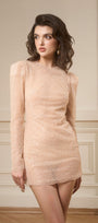 Maven Elegance Beaded Lace Mini Dress 6