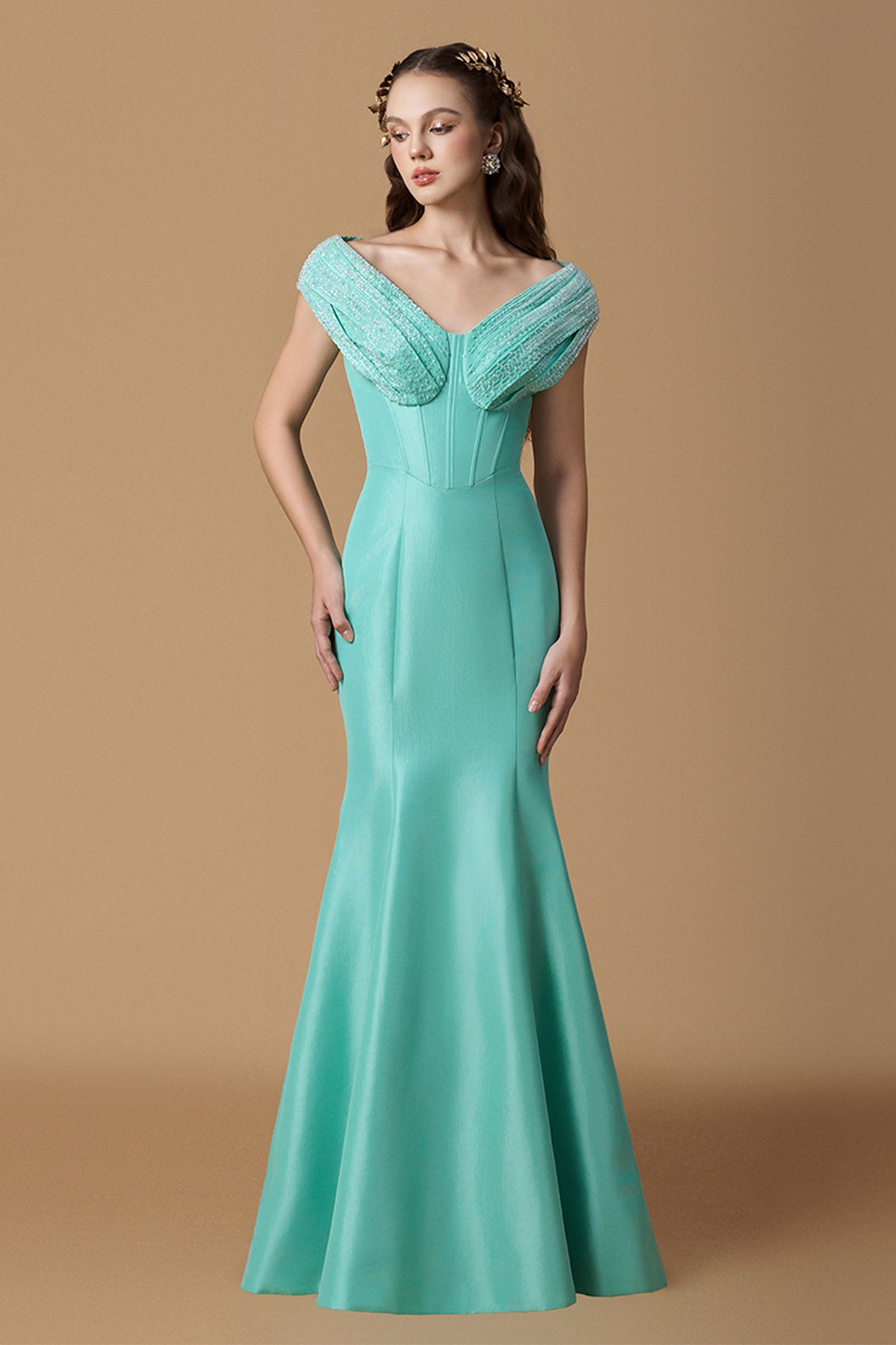 Nysa Off-Shoulder Maxi Dress - MEAN BLVD