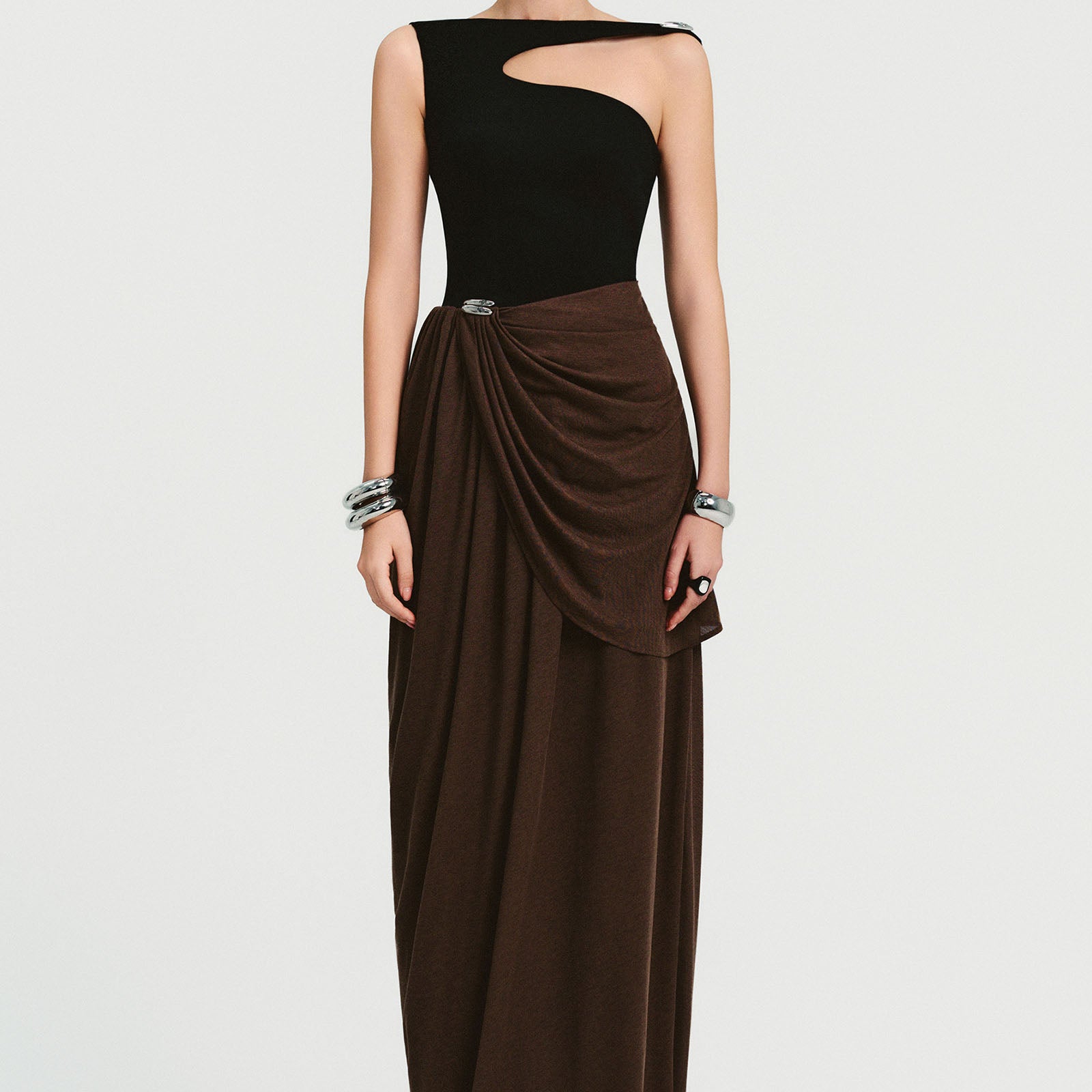 Odessa Draped Maxi Dress - MEAN BLVD