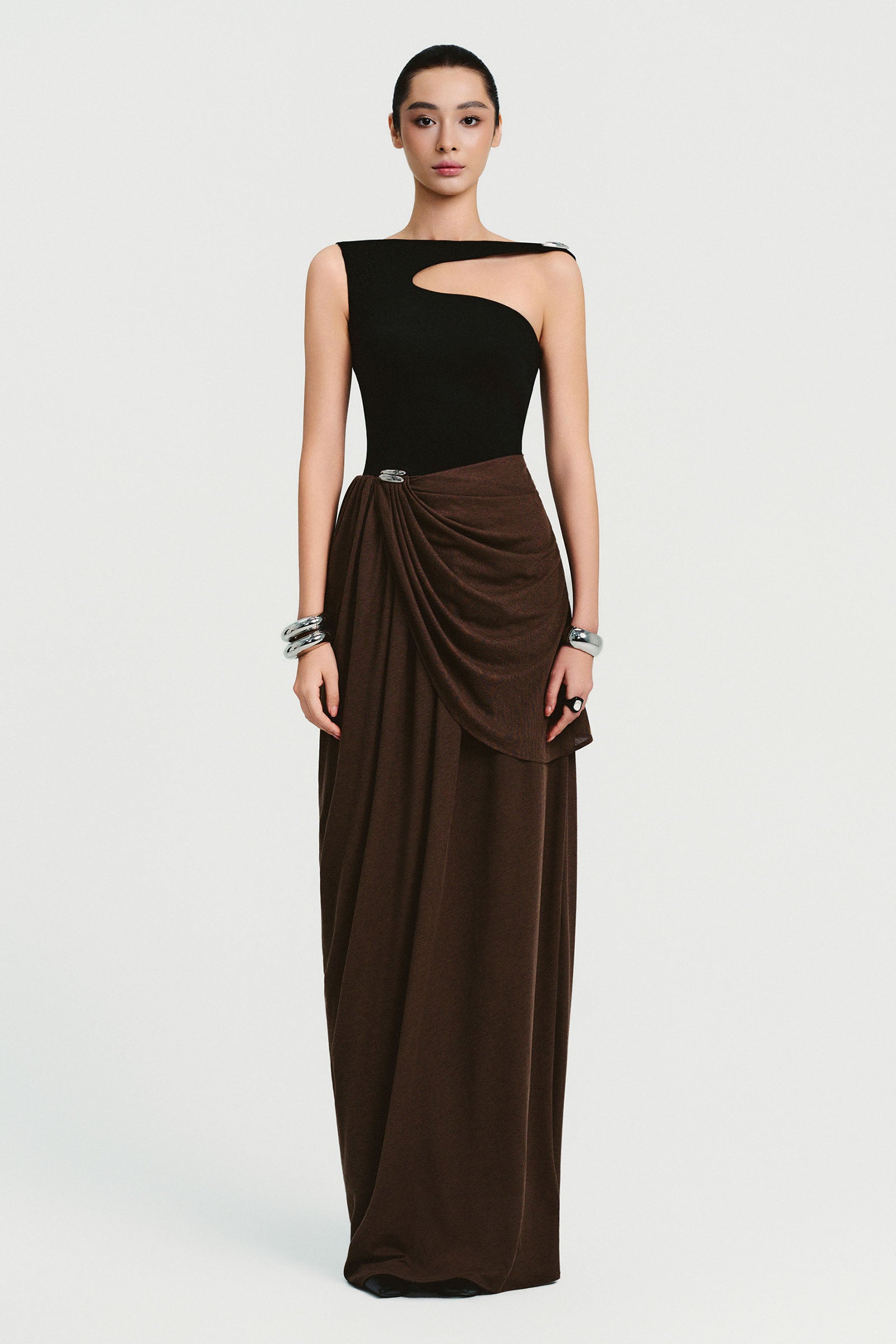 Odessa Draped Maxi Dress - MEAN BLVD