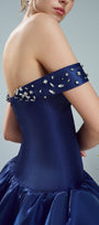 Naci Off Shoulder Fish Form Silk Dress 3