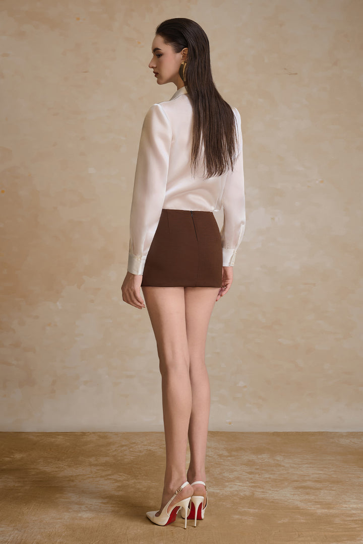 Ola Straight Draped Skirt - MEAN BLVD