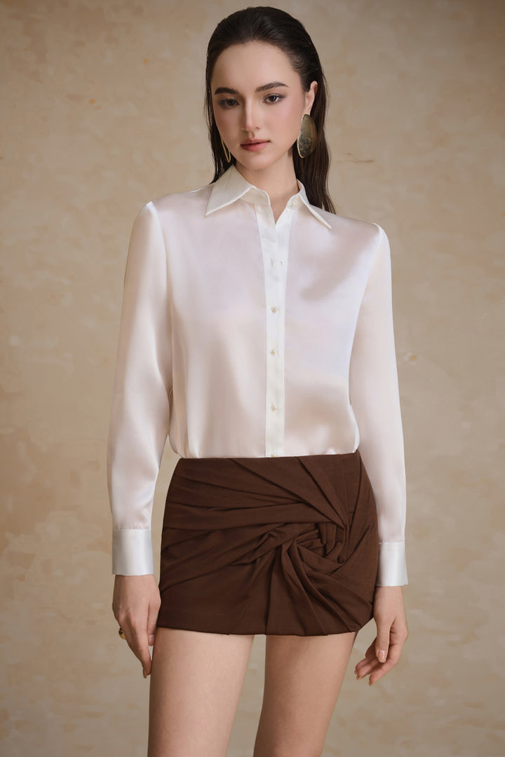 Ola Straight Draped Skirt - MEAN BLVD