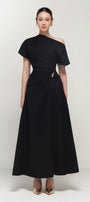 Olivia Asymmetric Neck Maxi Dress - MEAN BLVD