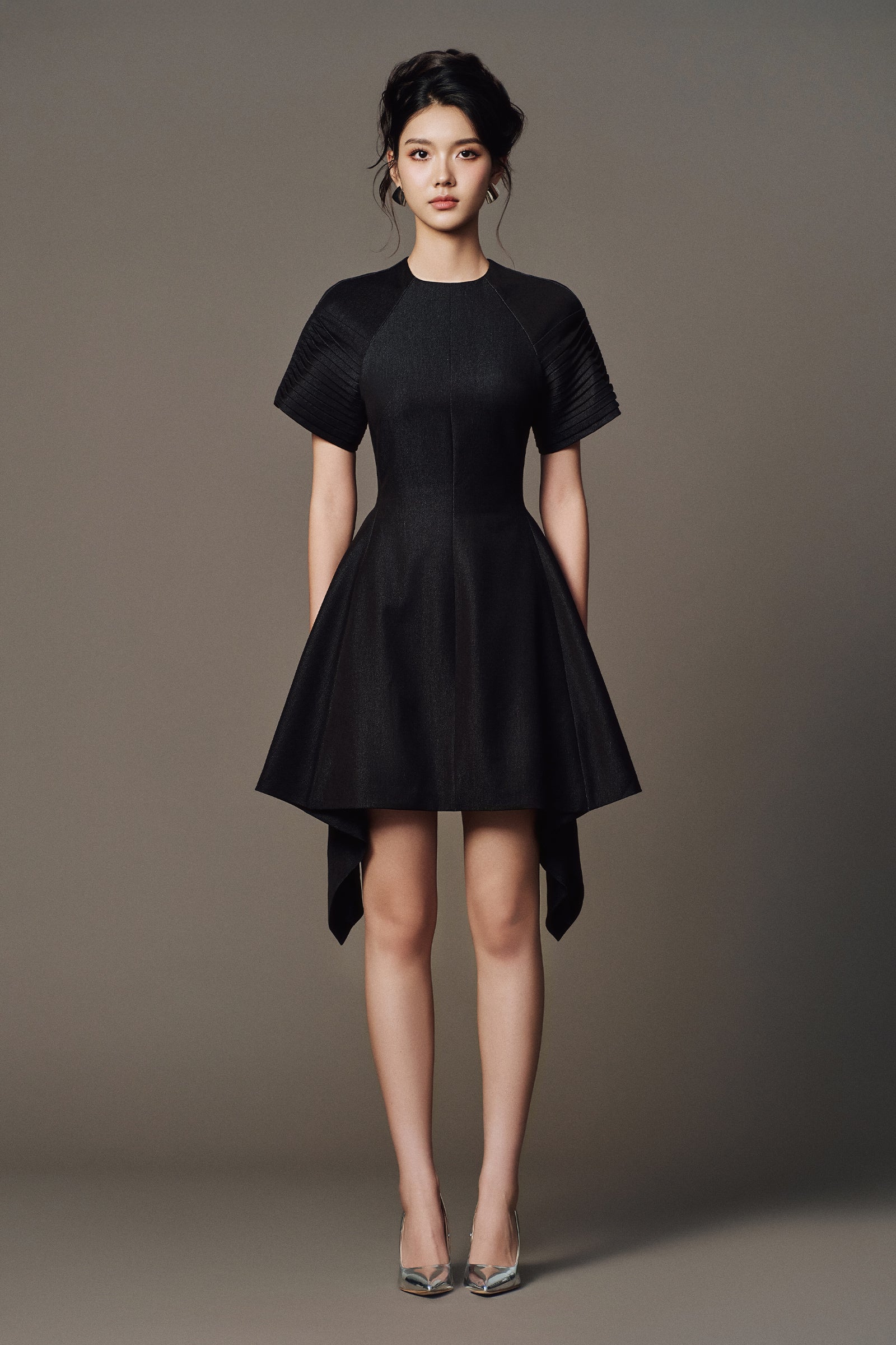 Onde Pin Tuck Mini Dress - MEAN BLVD