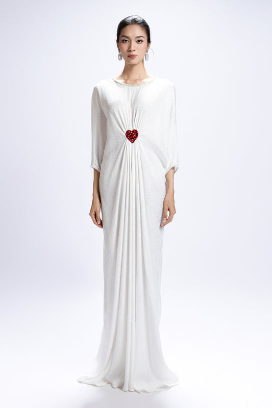 Ondine Round Neck Bead Maxi Dress - MEAN BLVD