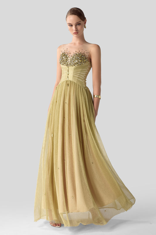 Opal Illusion Maxi Dress - MEAN BLVD