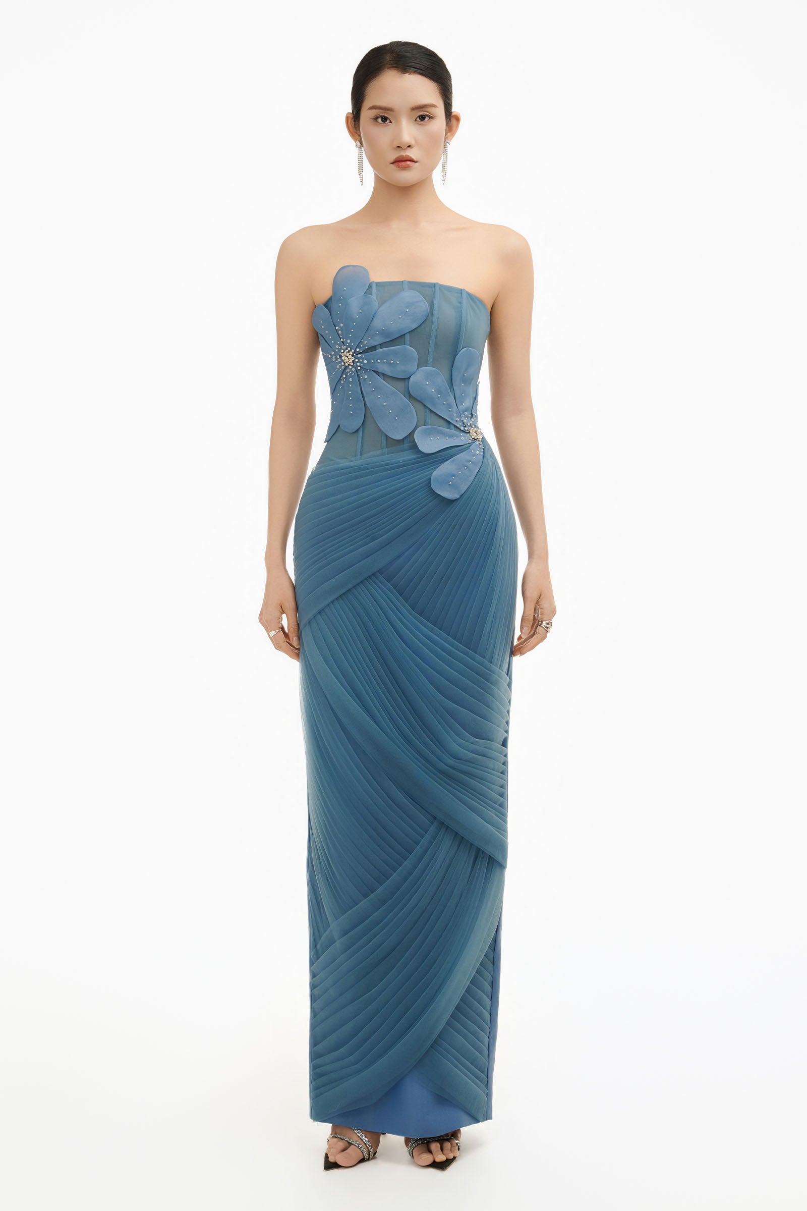 Opaline Pleated Maxi Dress - MEAN BLVD