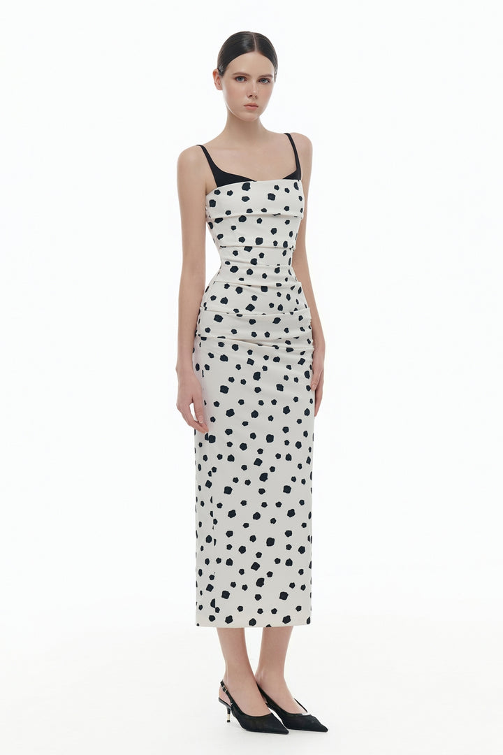 Ophelia Bodycon Draped Midi Dress - MEAN BLVD