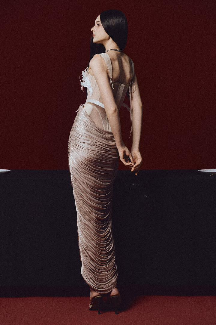 Ophelia Bodycon Gathering Set - MEAN BLVD