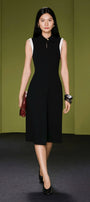 Ophéliane Collared Midi Dress - MEAN BLVD