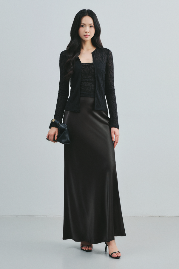 Ophira A-line Silk Skirt - MEAN BLVD