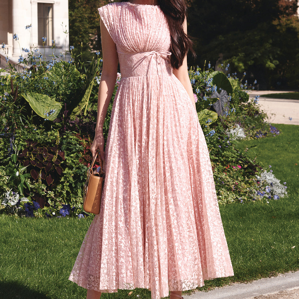 Orchid A-line Midi Dress