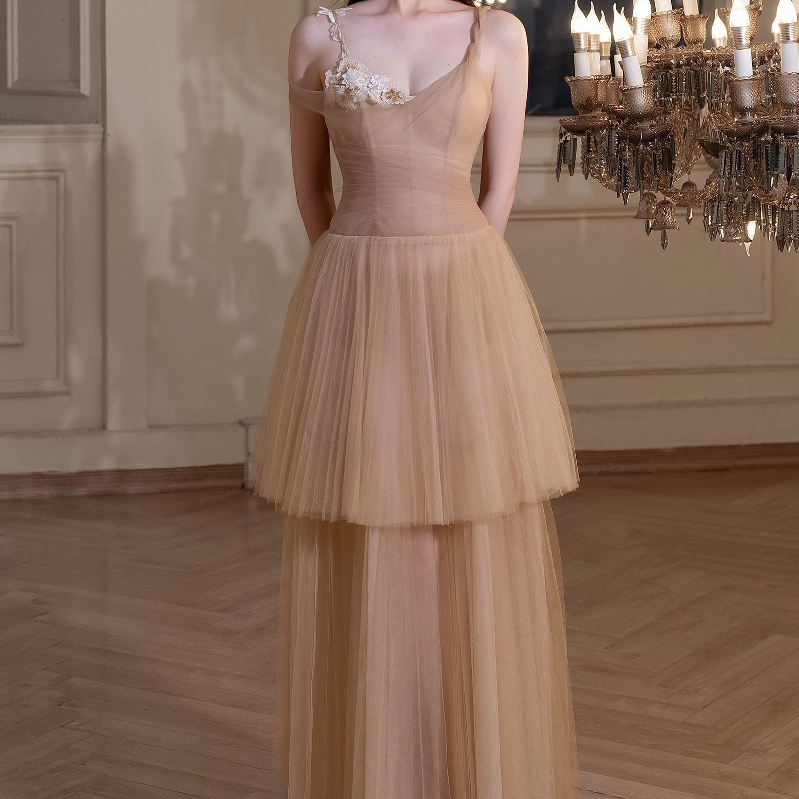 Orella Asymmetric Neck Maxi Dress - MEAN BLVD