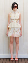 Oriane Peplum Mini Dress - MEAN BLVD