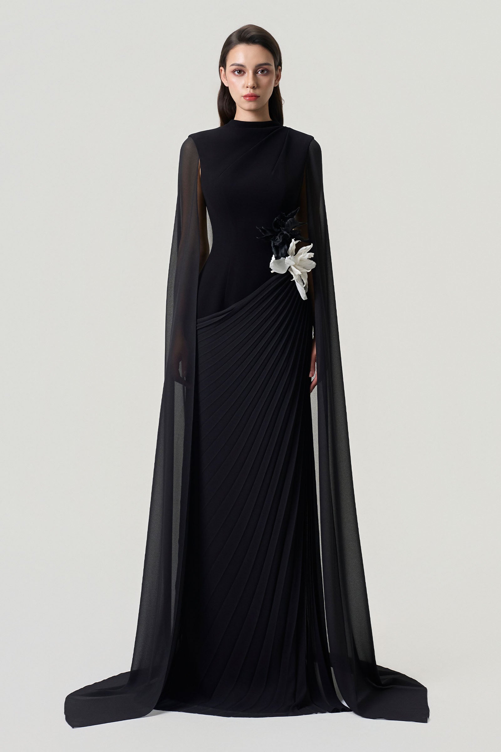Oriel Cape Sleeve Maxi Dress - MEAN BLVD