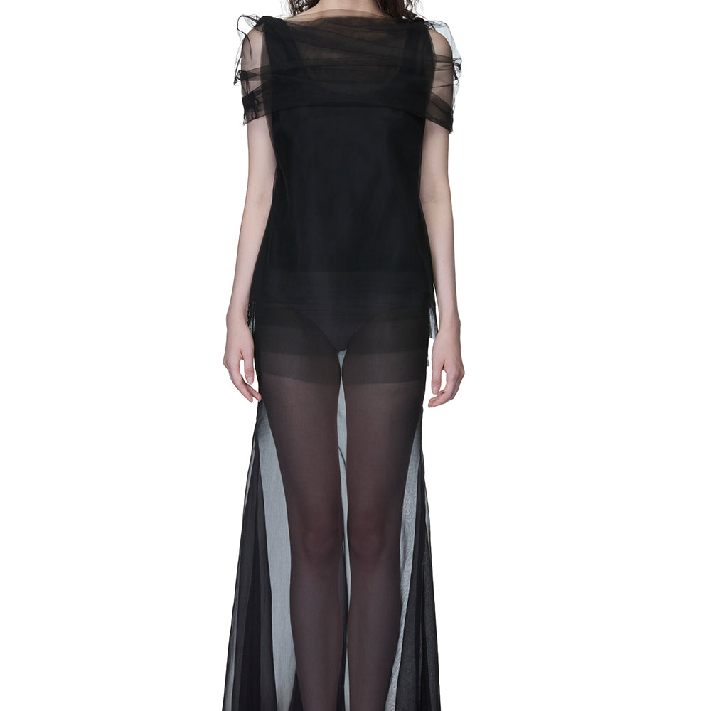 Orlena Draped Maxi Dress - MEAN BLVD