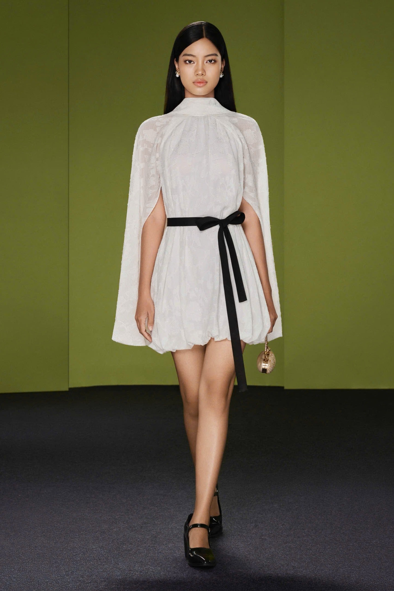 Orliane Cape Sleeve Mini Dress - MEAN BLVD