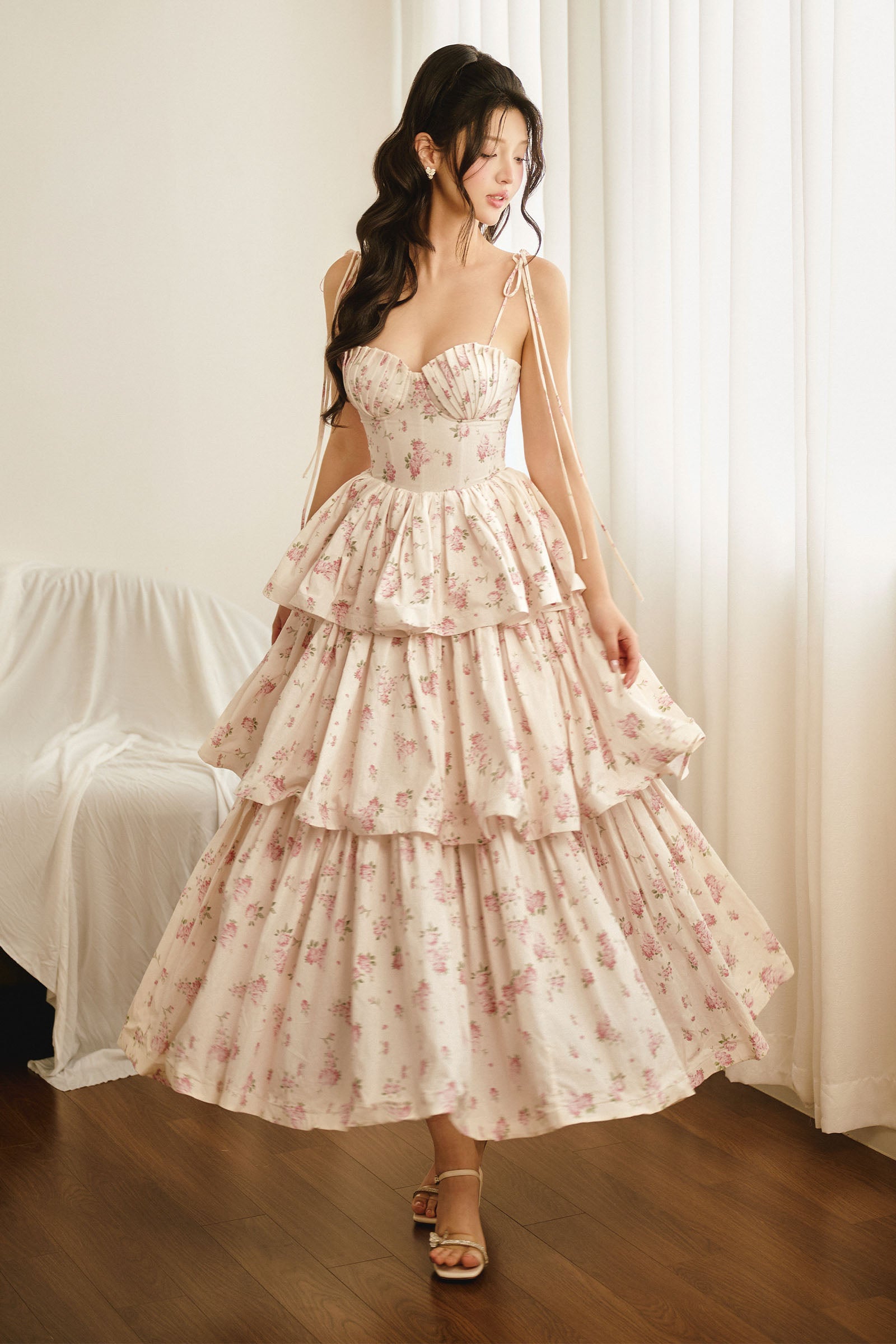 Our Melody Ruffle Maxi Dress - MEAN BLVD