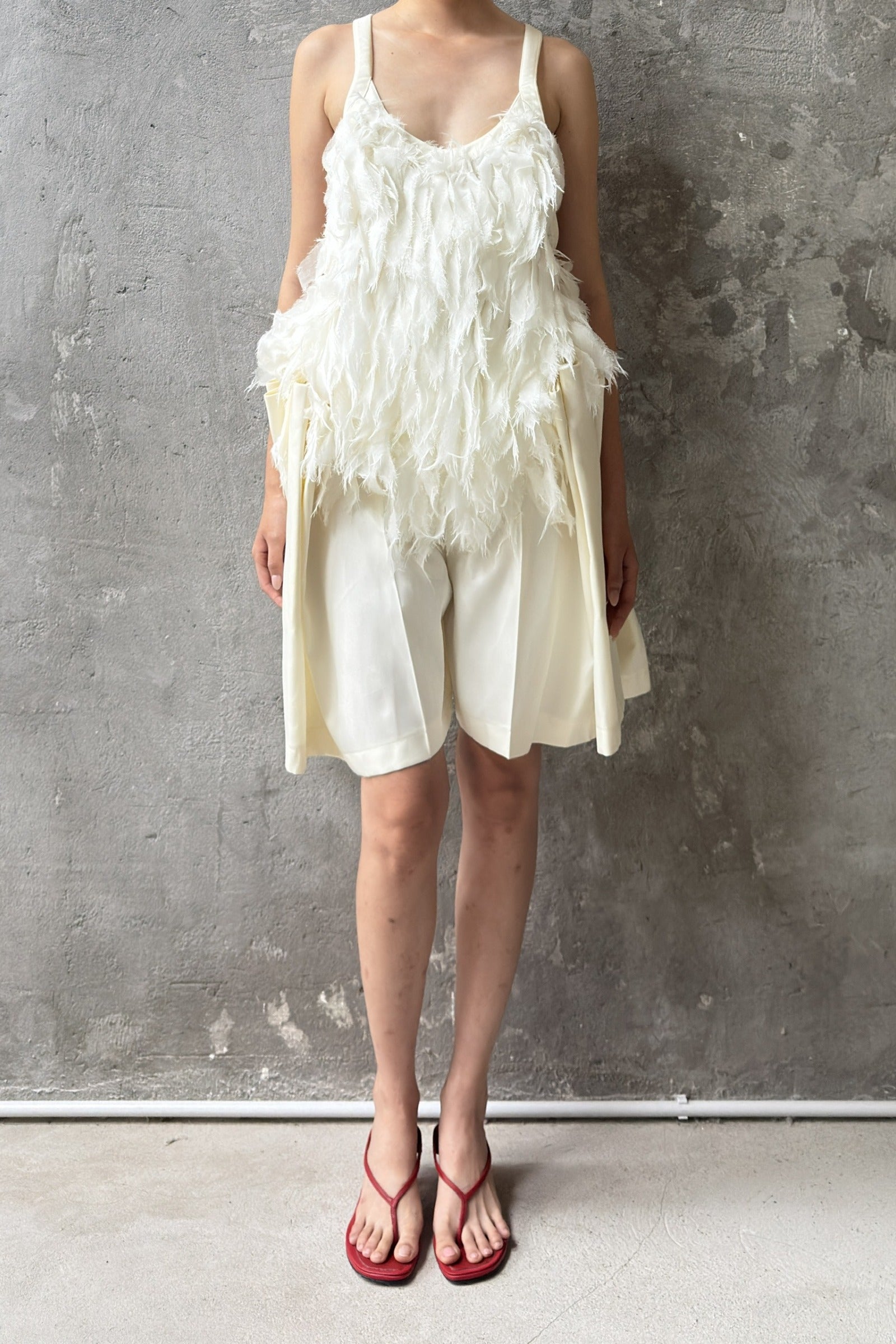 Ovelia Feather Top - MEAN BLVD