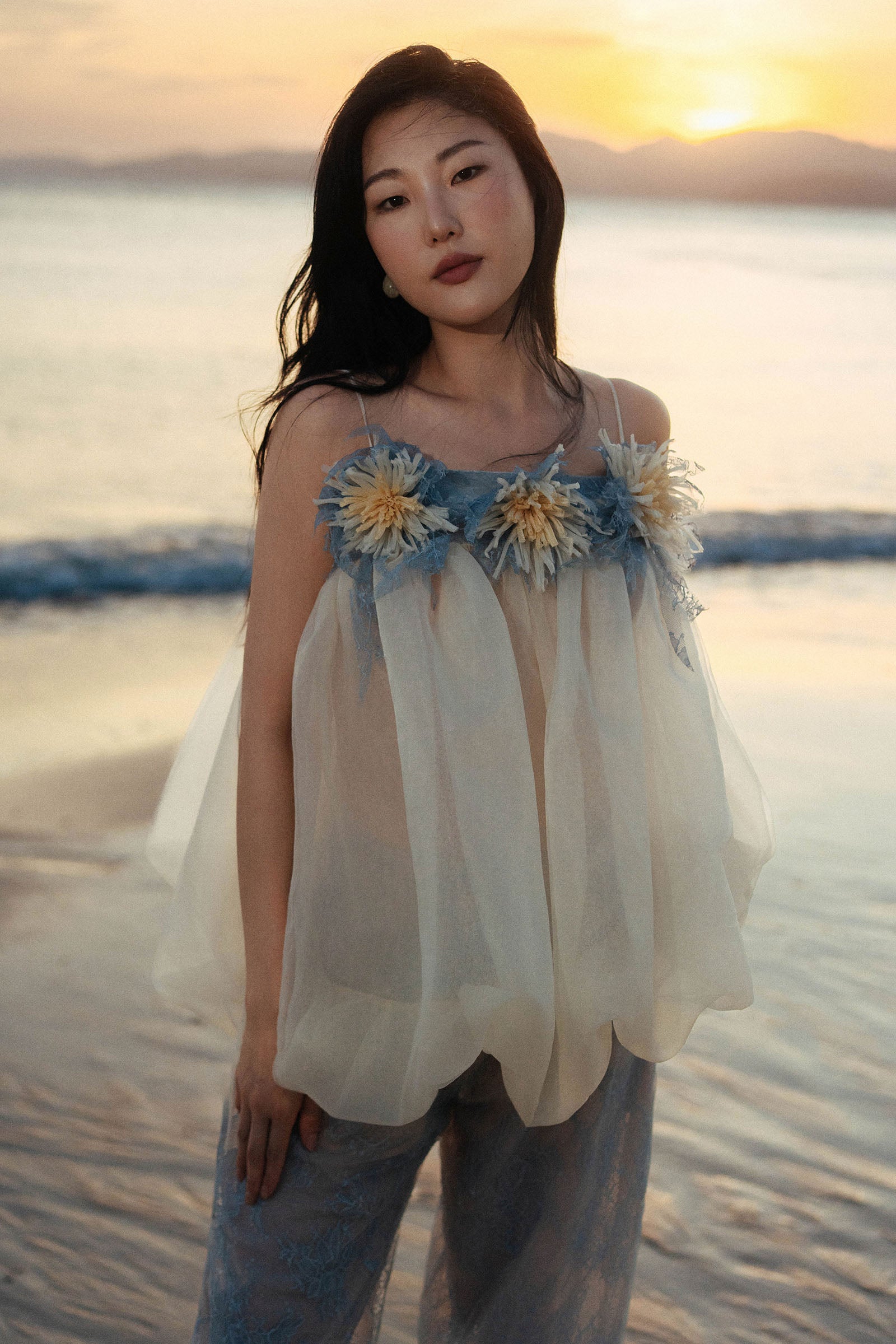 Oyster Babydoll Top - MEAN BLVD