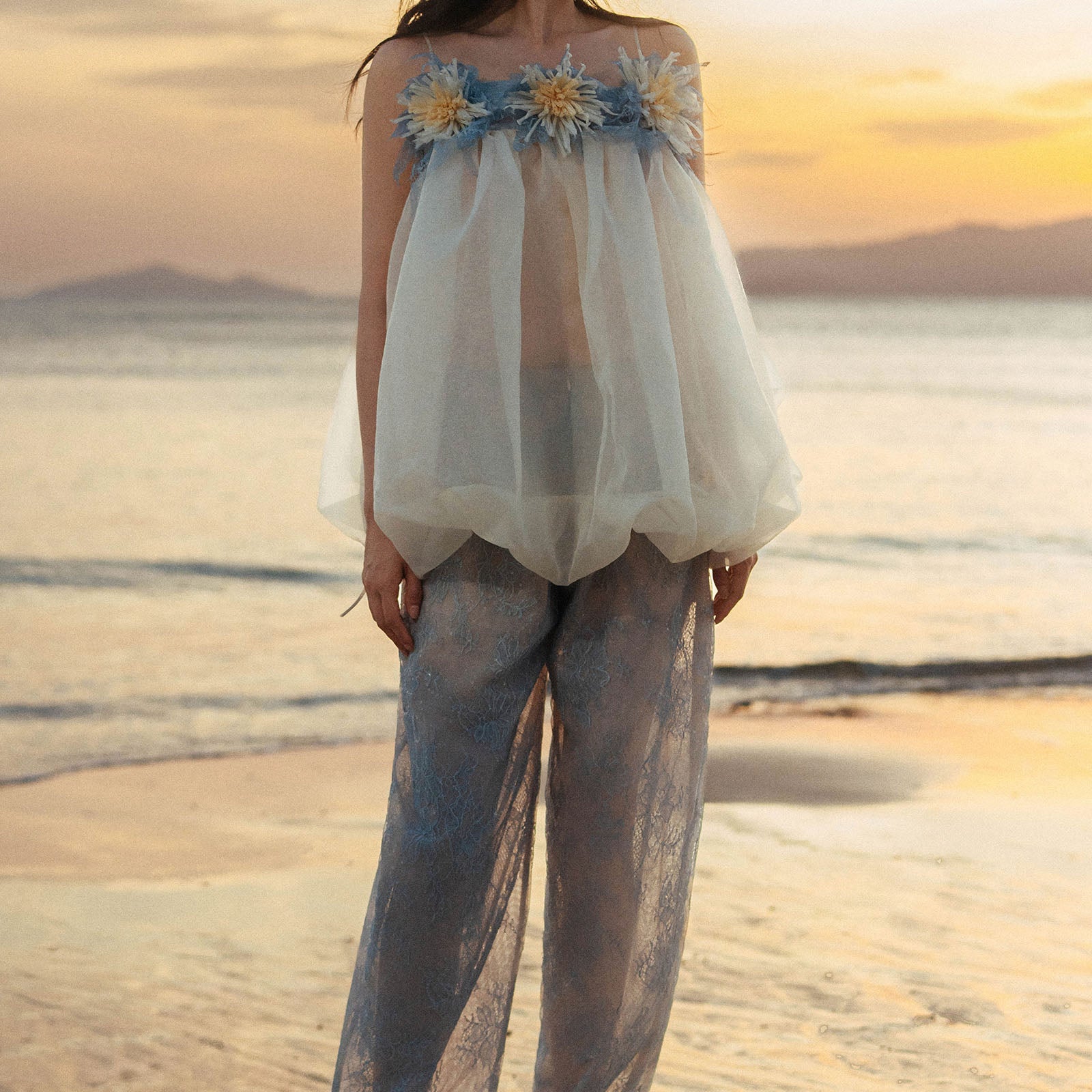 Oyster Lace Pants - MEAN BLVD