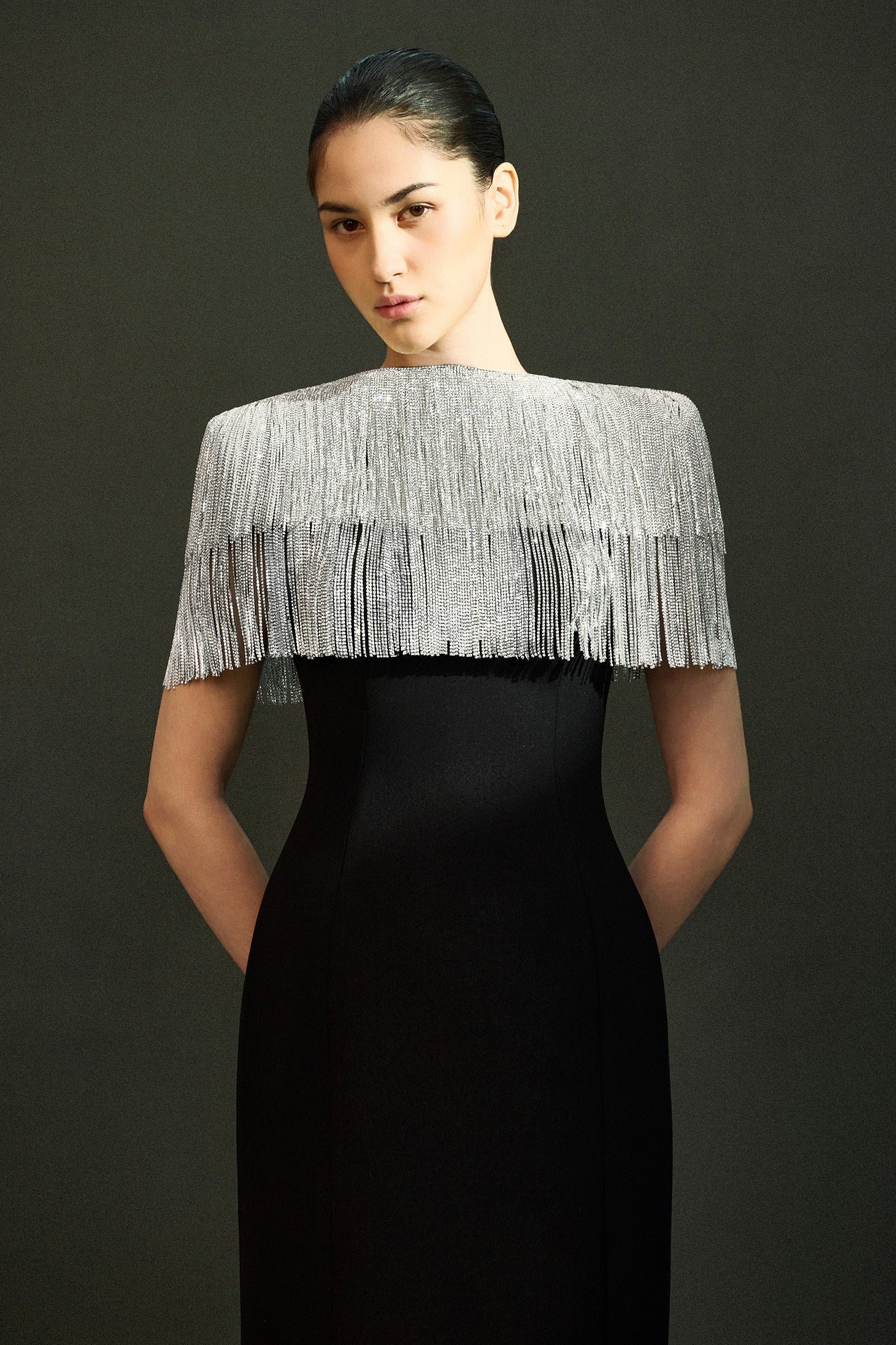 Sable Fringe Maxi Dress