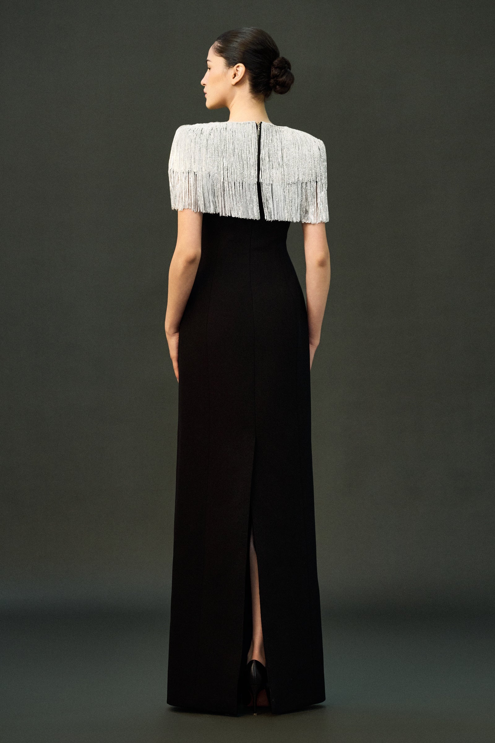 Sable Fringe Maxi Dress