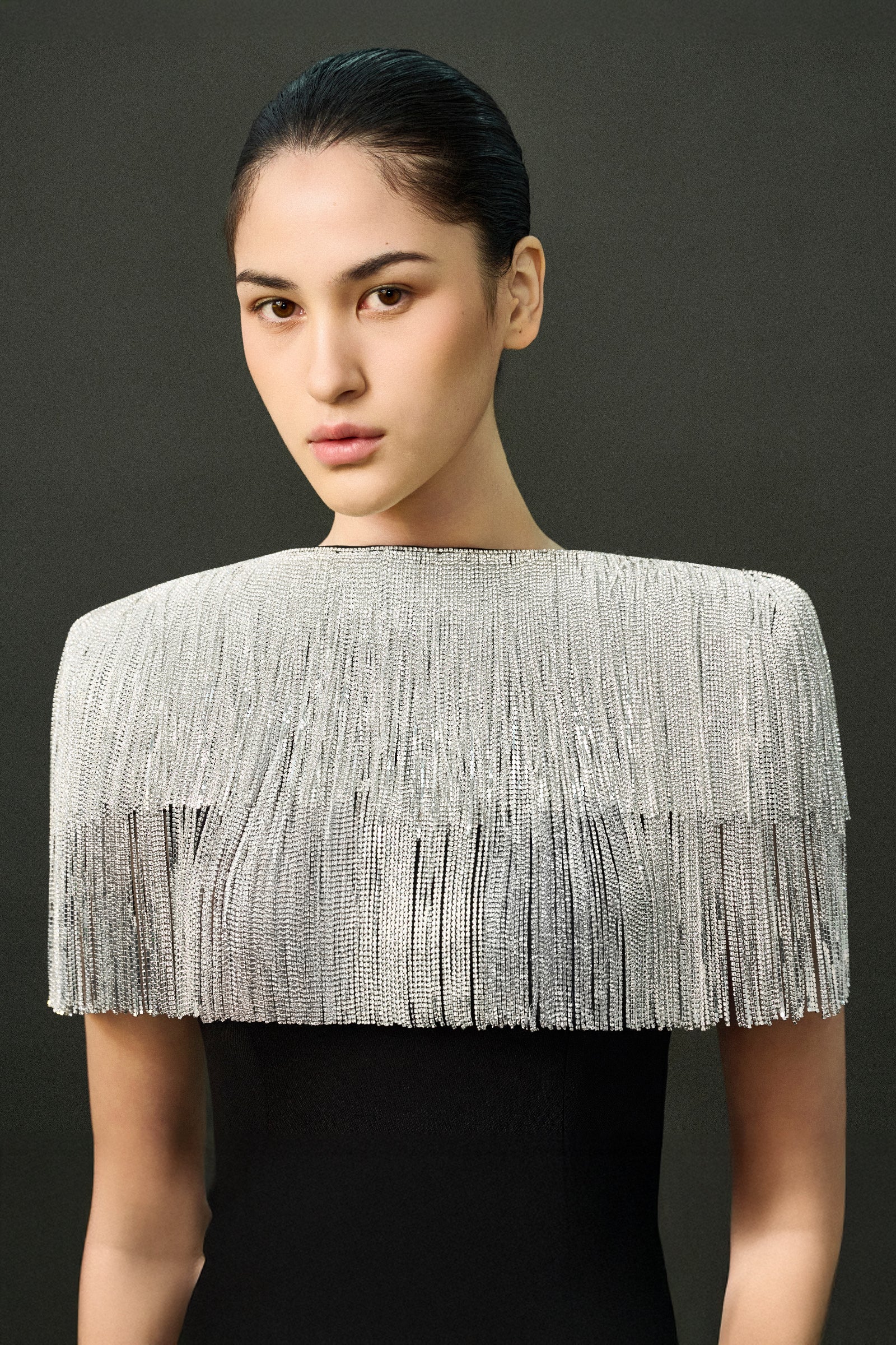 Sable Fringe Maxi Dress