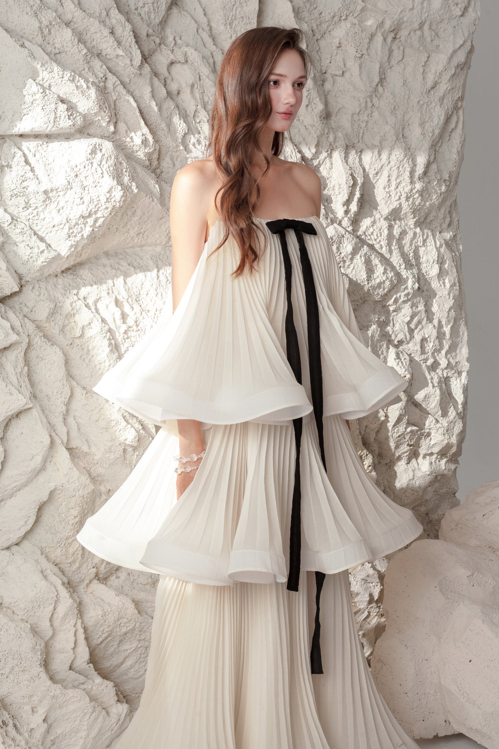 Perla Babydoll Maxi Dress