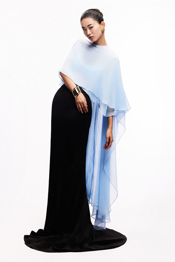 Flowy Mermaid High Waist Silk Maxi Skirt