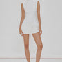Snow Bodycon Mock Neck Cotton Mini Dress
