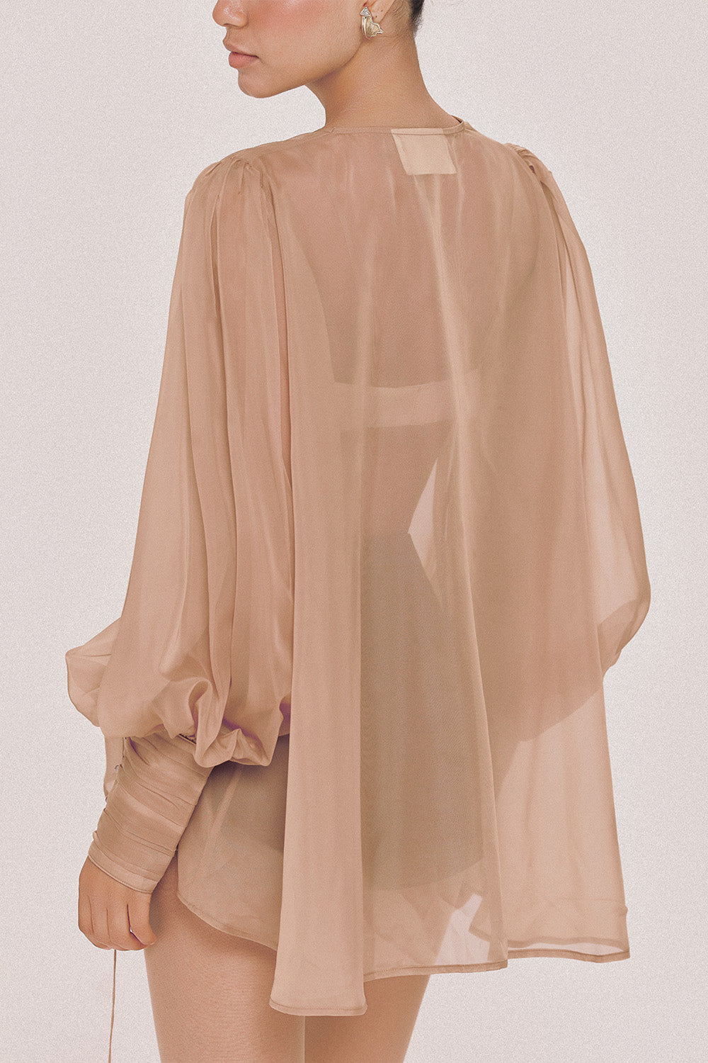 Mie High Waist Cotton Mini Shorts