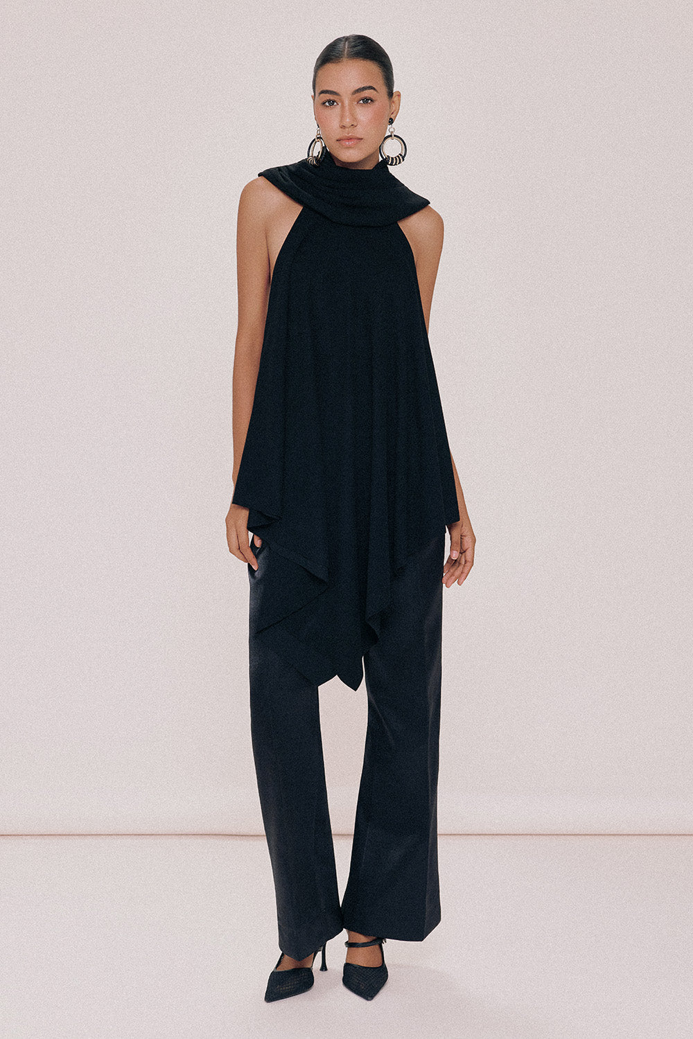 Sebas Straight Cotton Maxi Pants