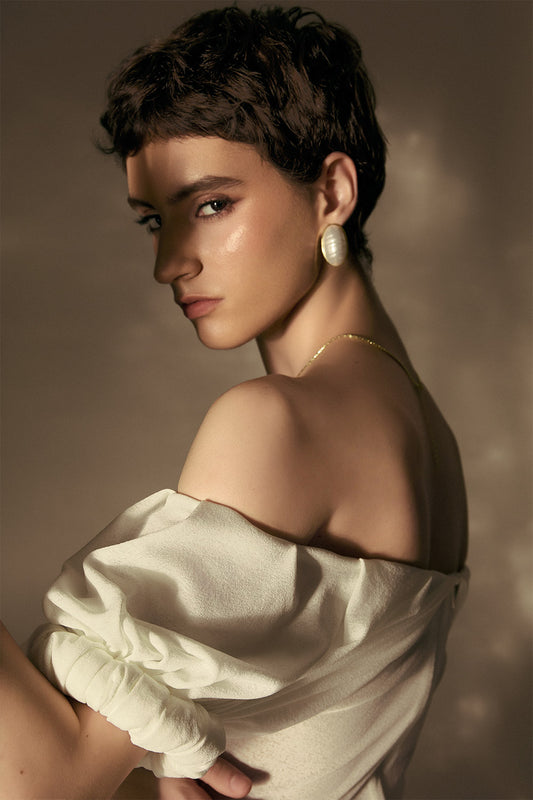 Hemera Hourglass Front Slit Jersey Floor Length Dress