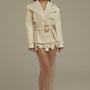 Solenne Straight Crossover Leather Coat