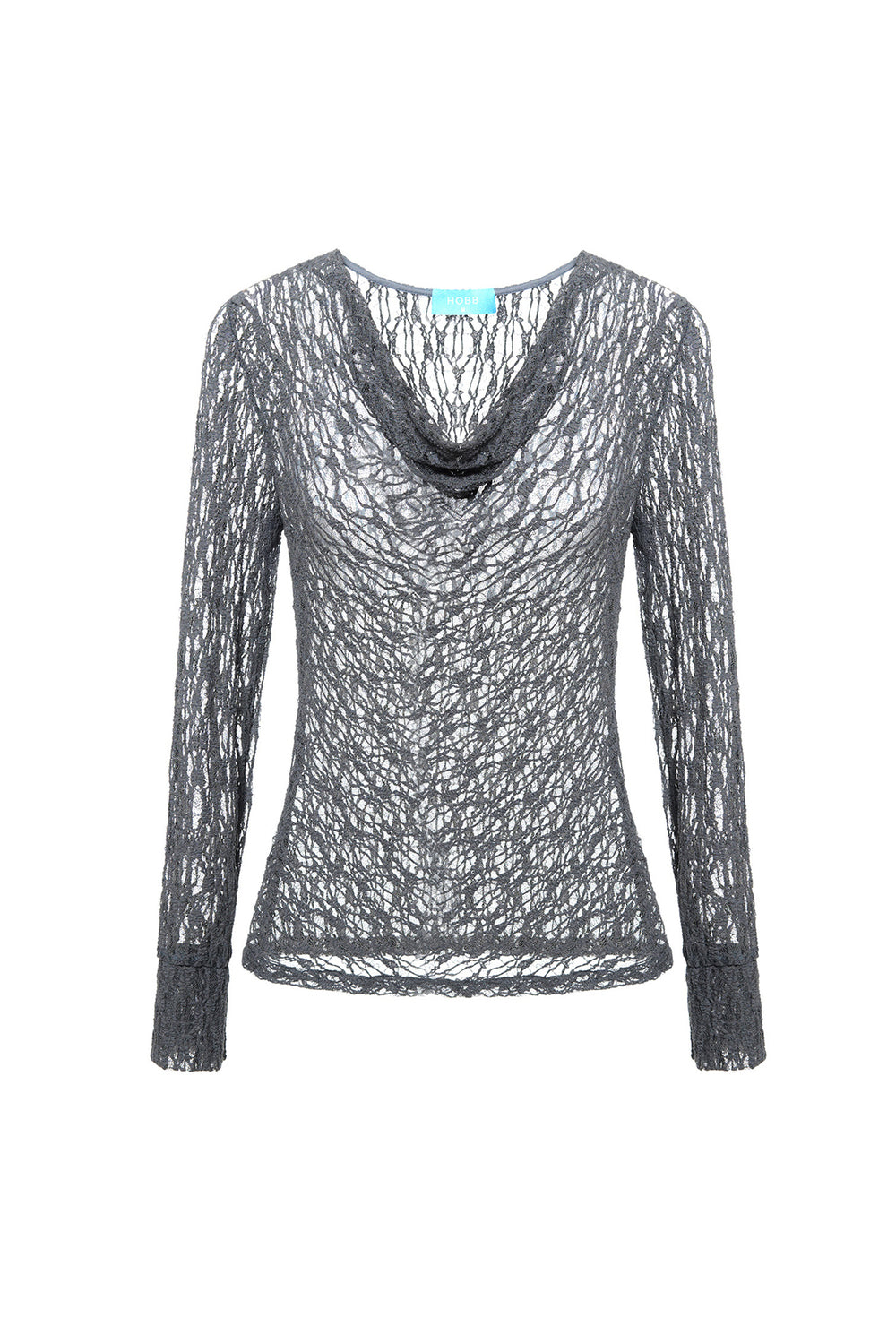 Isla Bodycon Cowl Neck Lace Top