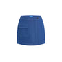 Ina A-line Patch Pocket Denim Mini Skort