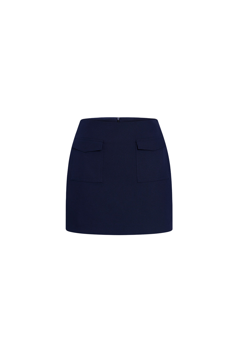 Aroi A-line Side Pocket Twill Mini Skirt