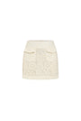 Eiry A-line Flap Pocket Lace Mini Skirt