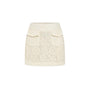 Eiry A-line Flap Pocket Lace Mini Skirt