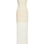 Eleni Sheath Cowl Neck Lace Maxi Dress