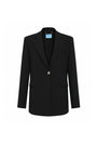 Leslie Straight Notch Lapel Twill Blazer