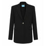 Leslie Straight Notch Lapel Twill Blazer