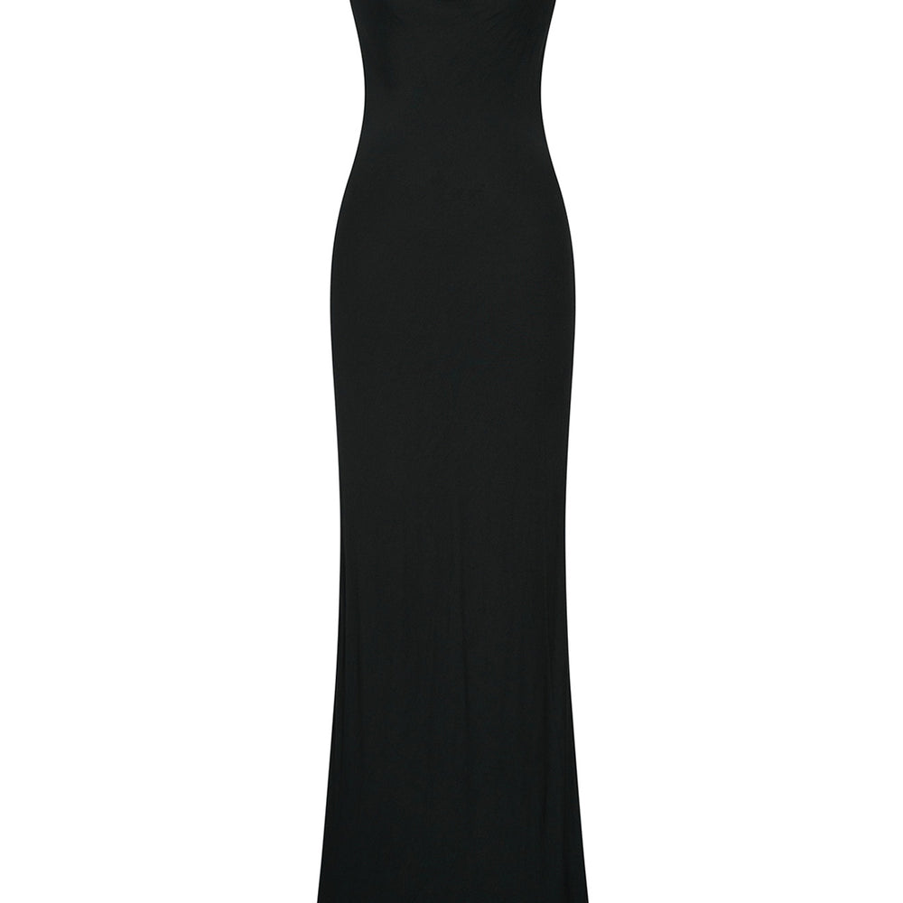 Eleni Sheath Cowl Neck Modal Ankle Length Dress