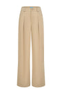 Darlin Straight Pleated Khaki Ankle Length Pants