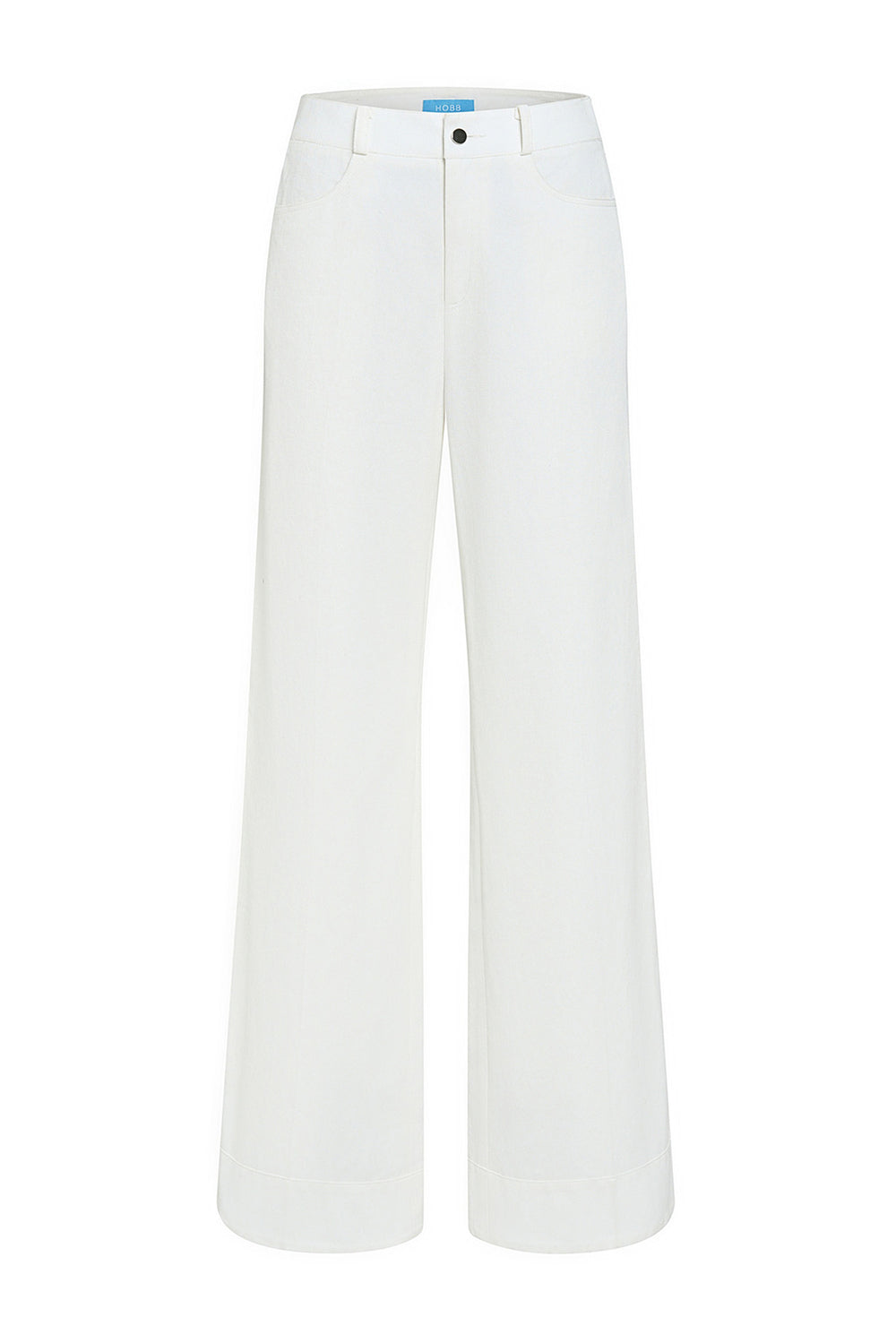 Feliz Straight Flared Denim Floor Length Pants